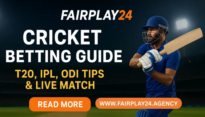 Read more about the article Fairplay24 Cricket Betting Guide: T20, IPL, ODIs & Live Match Tips