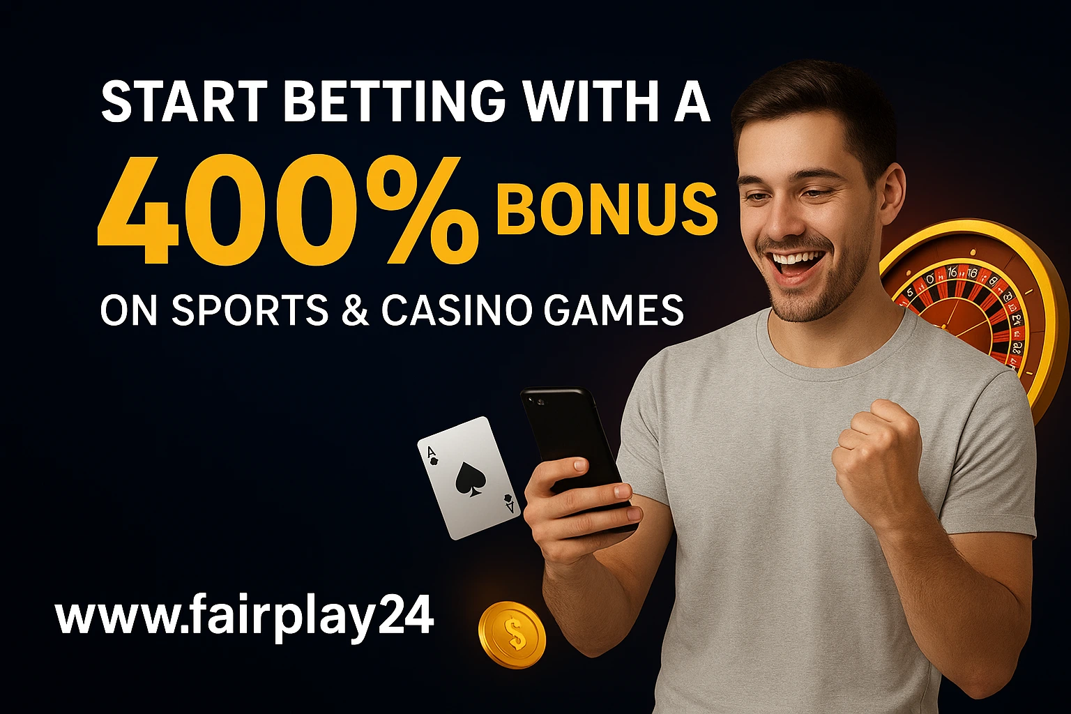 Read more about the article Start Betting with a 400% Bonus on Sports & Casino Games – Fairplay24 Guide