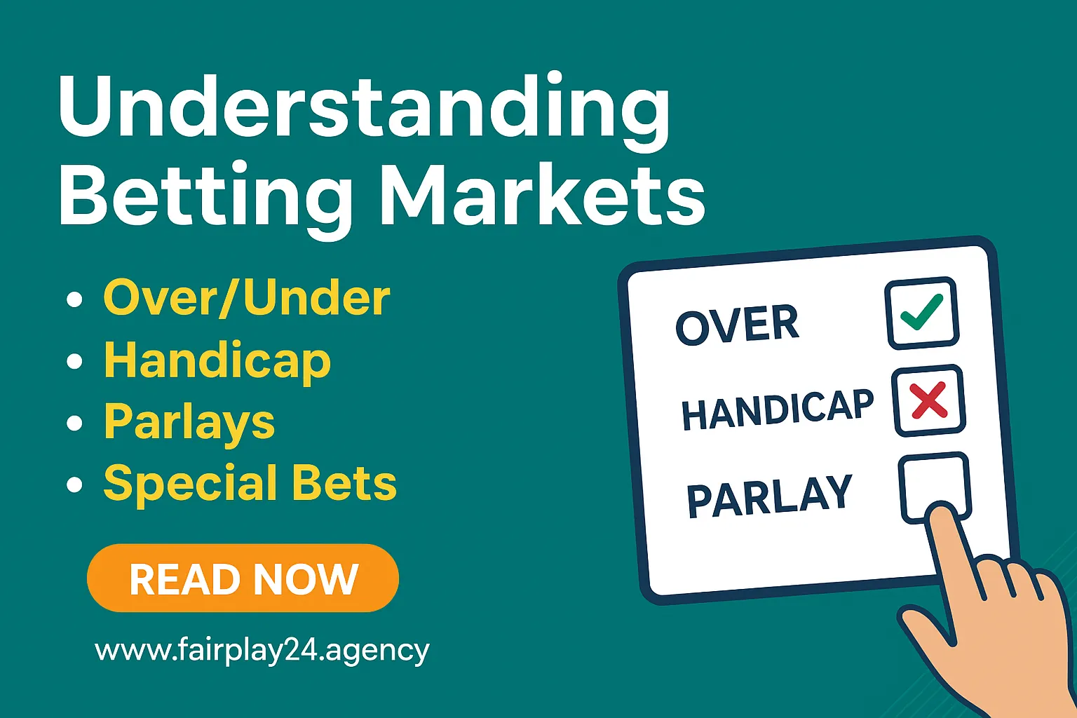 Understanding Betting Markets on Fairplay24 OverUnder, Handicap & Parlays Guide