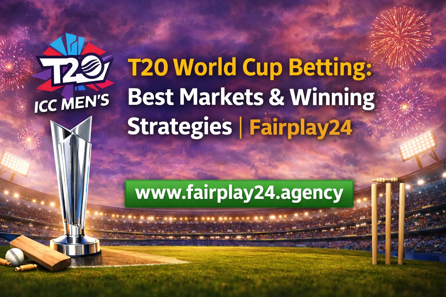 Read more about the article T20 World Cup Betting: Best Markets & Winning Strategies | Fairplay24 Guide