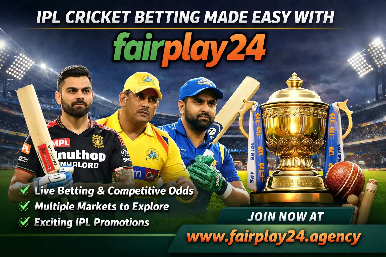Read more about the article IPL Cricket Betting Made Easy with Fairplay24