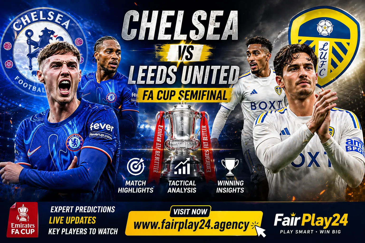 Chelsea vs Leeds Result & Prediction – FA Cup Highlights, Stats & Winning Tips Fairplay24