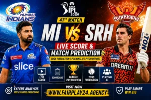 MI vs SRH Match Prediction IPL 2026 – Live Score, Scorecard, Toss & Winning Chances Fairplay24