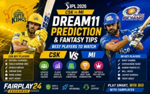 CSK vs MI Dream11 Prediction 2026 Updated IPLT20 Squads & Fairplay24 Tips