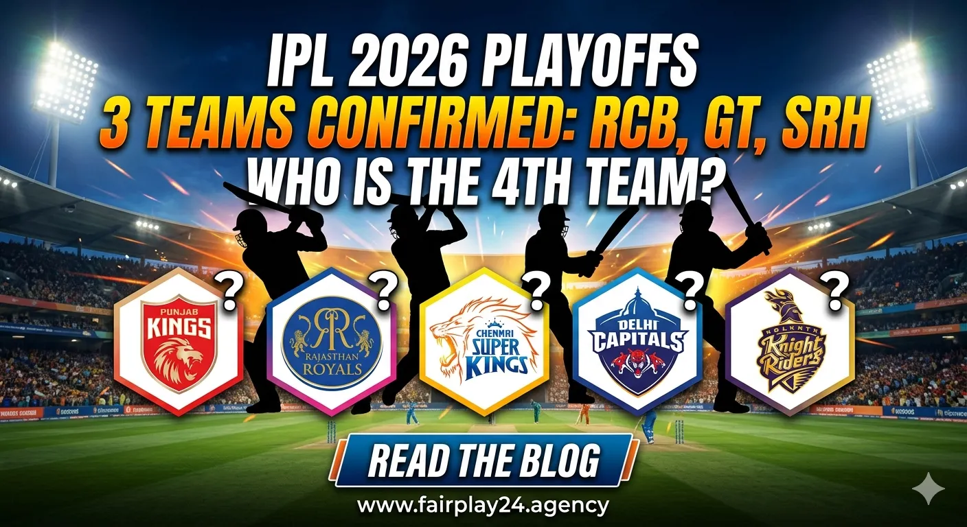 Read more about the article The Race for the Final Slot: Who Will Join RCB, GT, and SRH in the IPL 2026 Playoffs?