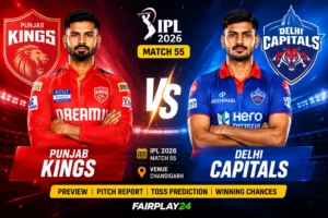 PBKS vs DC Prediction IPL 2026 Match 55 Toss, Pitch Report & Winning Tips
